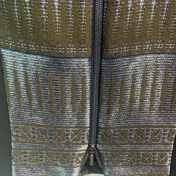 AMANDA WAKELEY Midnight/Multi Tapis Short Jacquard Dress size 6 - Picture 5 of 13